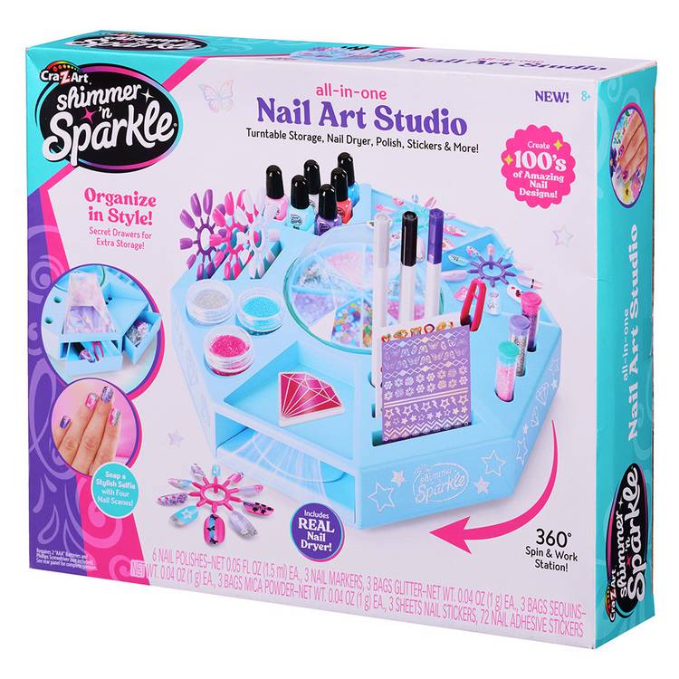 Shimmer N Sparkle Nail Art Studio activity set, UK version