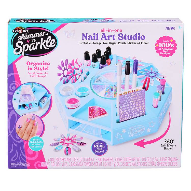 Shimmer N Sparkle Nail Art Studio activity set, UK version