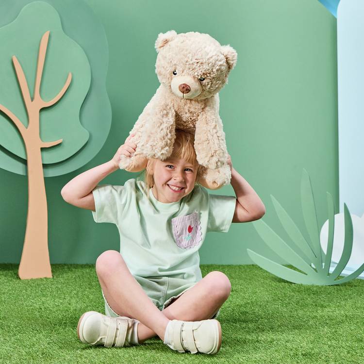 Chad Valley weighted teddy bear 36cm, imported from the UK
