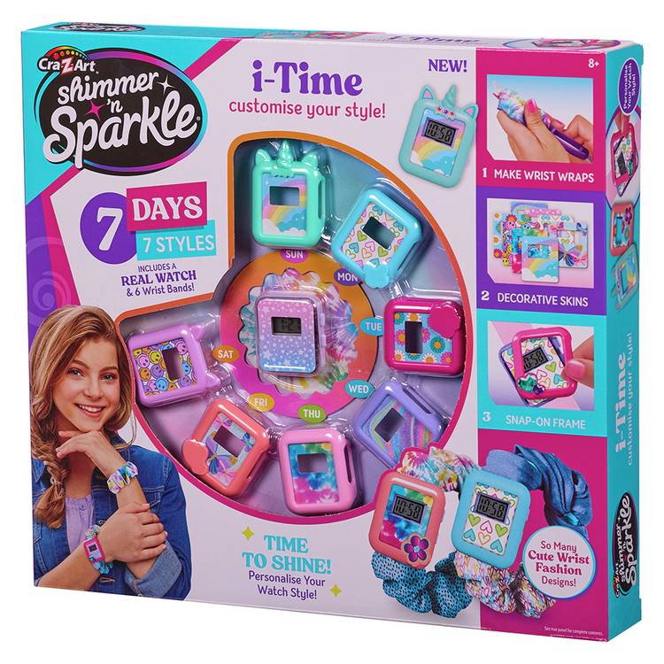 Shimmer N Sparkle i-Time watch craft set, imported from the UK