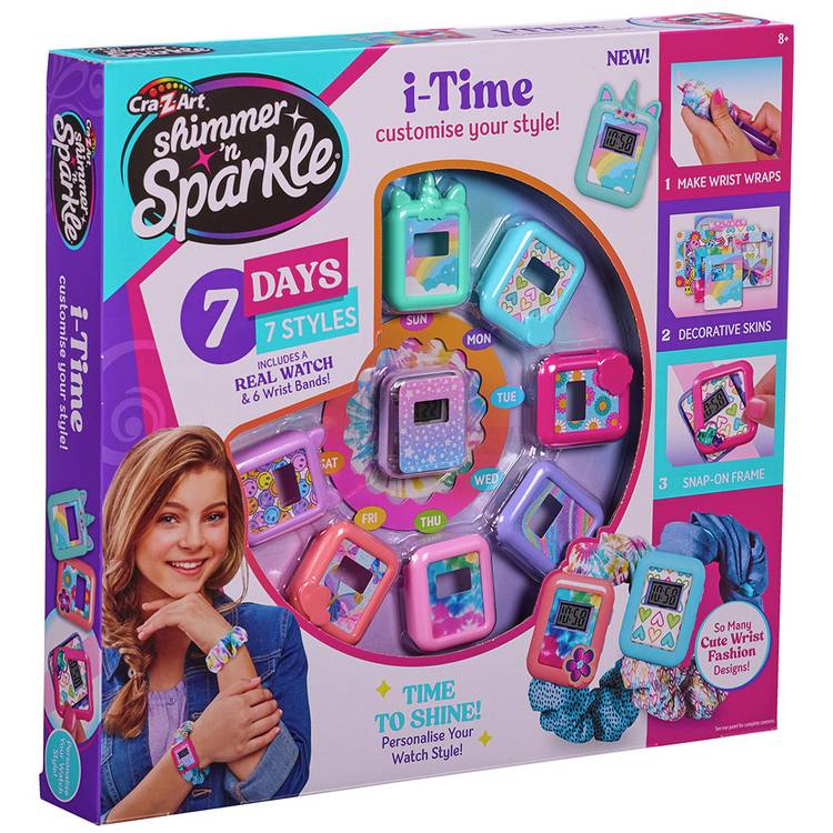 Shimmer N Sparkle i-Time watch craft set, imported from the UK