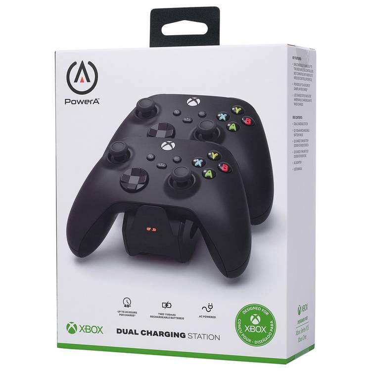 PowerA dual charging station for Xbox controllers, imported from the UK