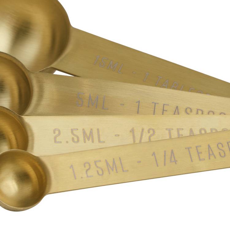 Habitat stainless steel measuring spoons set of four (British brand)