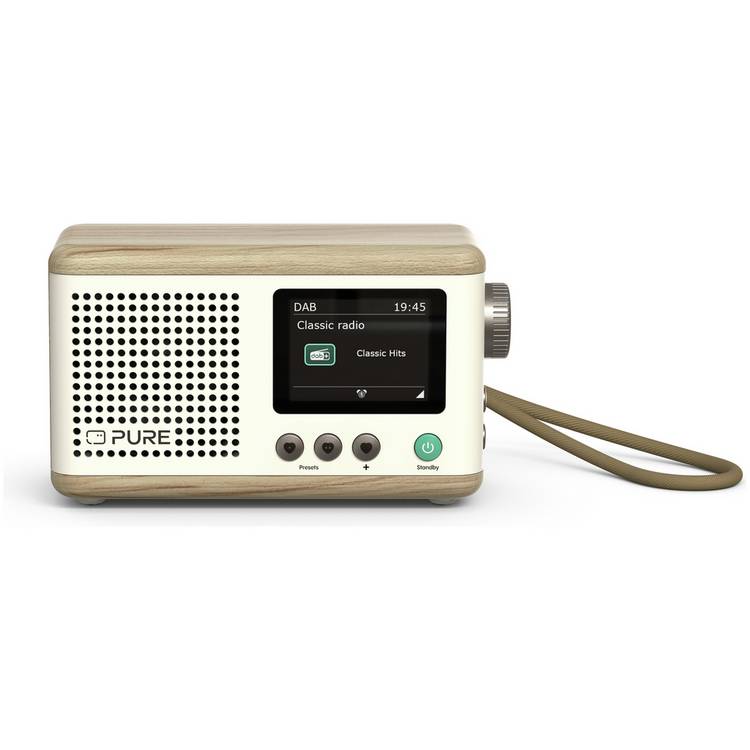 Pure Classic Mini portable DAB/FM/Bluetooth radio Oak (British brand)