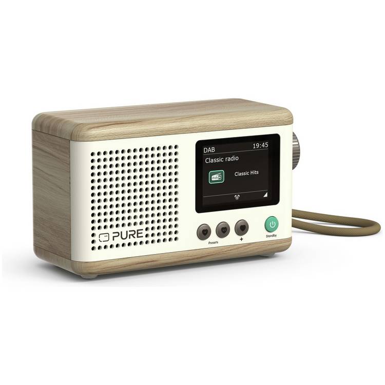 Pure Classic Mini portable DAB/FM/Bluetooth radio Oak (British brand)