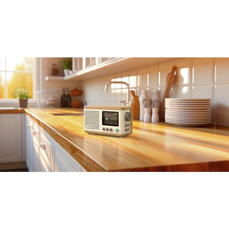 Pure Classic Mini portable DAB/FM/Bluetooth radio Oak (British brand)