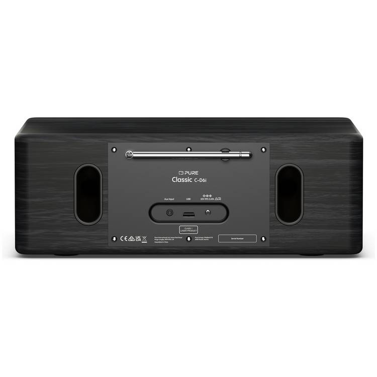Pure Classic C-D6i internet radio in black (British brand)
