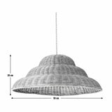Habitat easy fit rattan lampshade 50cm - British product