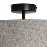 Argos Home flush ceiling light black and grey 46cm (British brand)