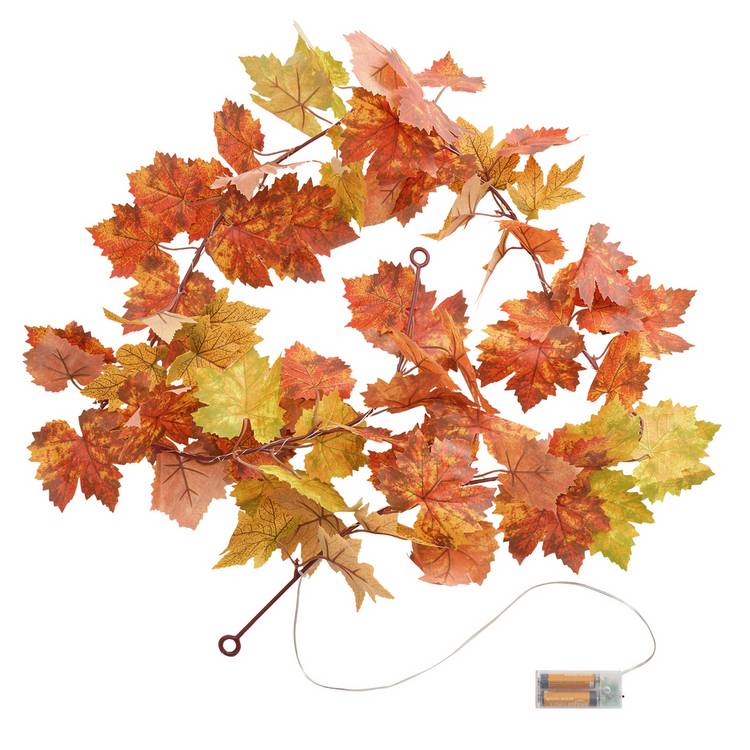 Argos Home light up leaf garland 2.2m (British brand)