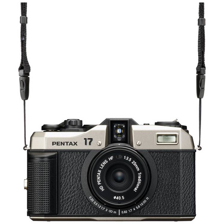 Pentax 17 compact film camera black and silver, imported from the UK