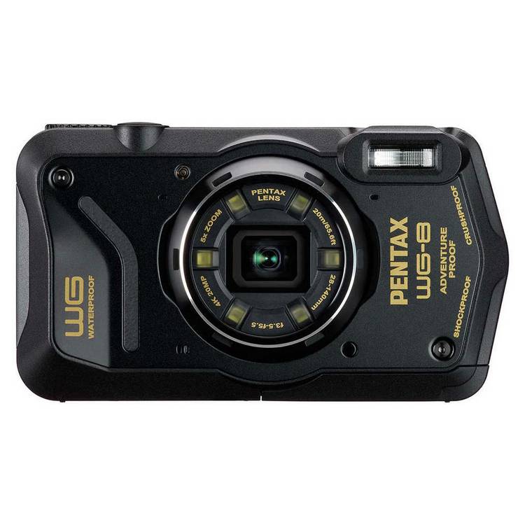 Pentax WG-8 compact digital camera black, UK version