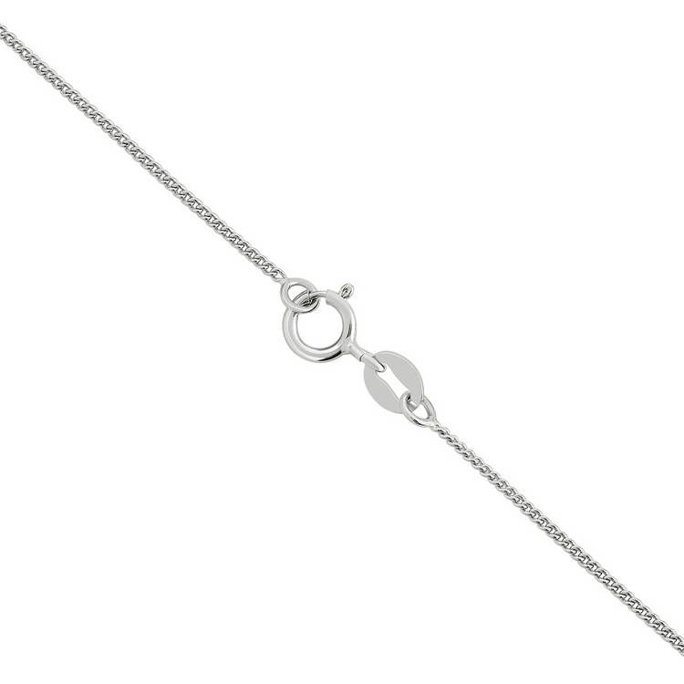 Revere rose gold plated heart cubic zirconia pendant necklace with 45.7cm chain (British brand)