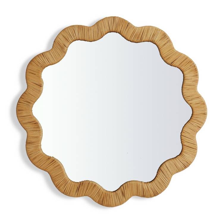 Habitat round wavy wall mirror 60x60cm, UK version