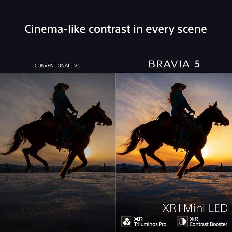 Sony Bravia 5 4K Mini LED TV 55-inch, imported from the UK