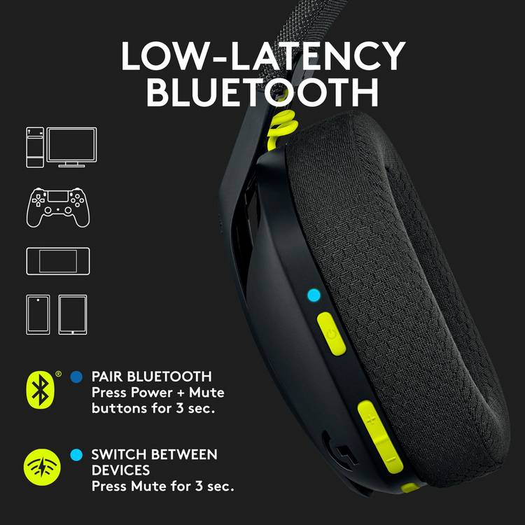 Logitech G435 wireless gaming headset (British brand)