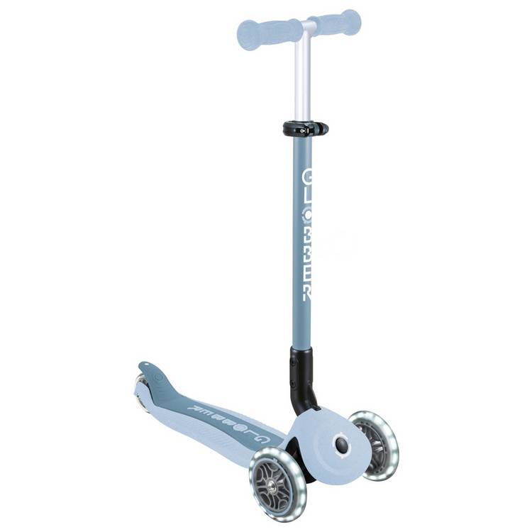 Globber Go Up Active Lights Eco scooter Steel Blue, imported from the UK