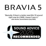 Sony Bravia 5 85-inch Mini LED TV, imported from the UK