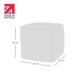 Rucomfy jumbo cord cube bean bag mustard, UK version