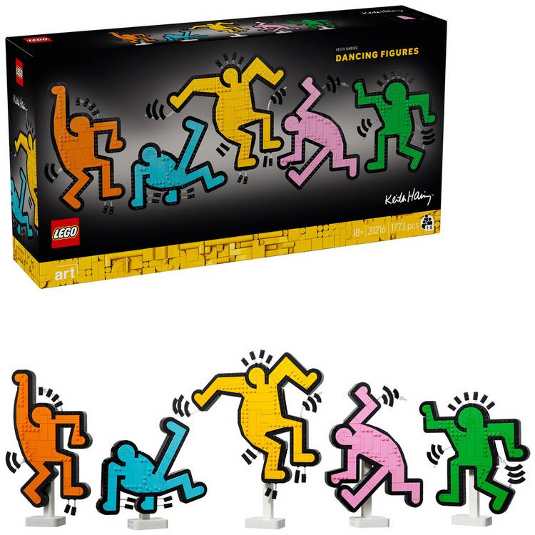LEGO Art Keith Haring dancing figures 1773 pieces, imported from the UK
