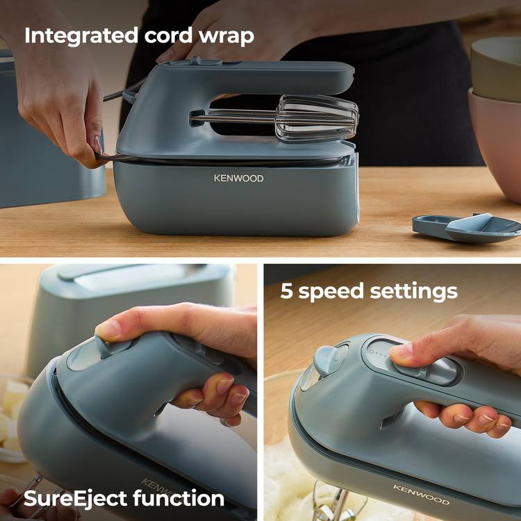 Kenwood QuickMix Go electric hand mixer blue, imported from the UK