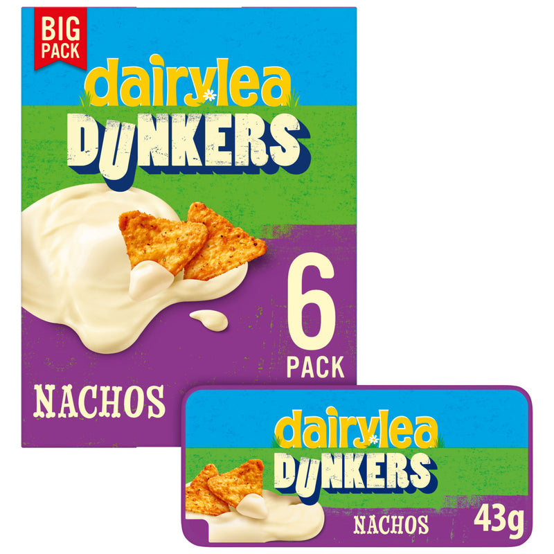 Dairylea cheese dip and tortilla chips multipack 258g - British product