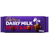 ASDA Cadbury Dairy Milk Fruit and Nut Milk Chocolate Bar 180g- Buy online at McGrocer