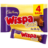 ASDA Cadbury Wispa Gold Milk Chocolate Bar 4 Pack 153.2g- Buy online at McGrocer