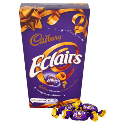 Cadbury Eclairs chocolate sweets bag 350g, imported from the UK