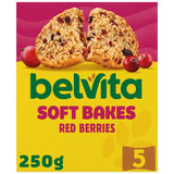 ASDA Belvita Soft Bakes Red Berries Cereal Snack Bars Multipack 250g (5 x 50g)- Buy online at McGrocer