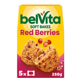 Belvita Soft Bakes Red Berries Cereal Snack Bars Multipack 250g (5 x 50g)
