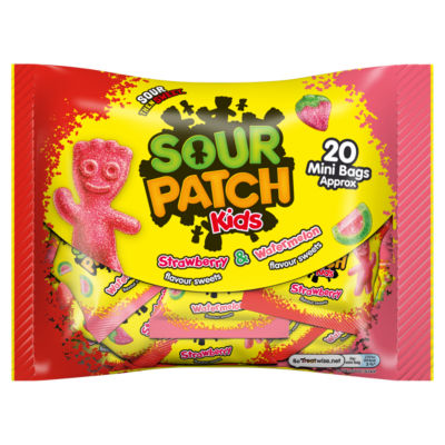 Sour Patch Kids strawberry and watermelon sweets multipack 350g - British product