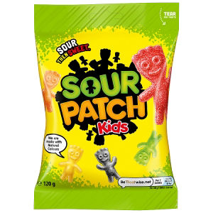 Sour Patch Kids original candy 120g, UK version