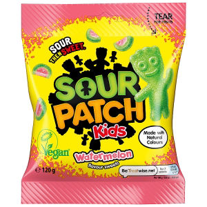 Sour Patch Kids watermelon candy 120g, imported from the UK