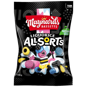 Maynards Bassetts Liquorice Allsorts candy 130g - British product