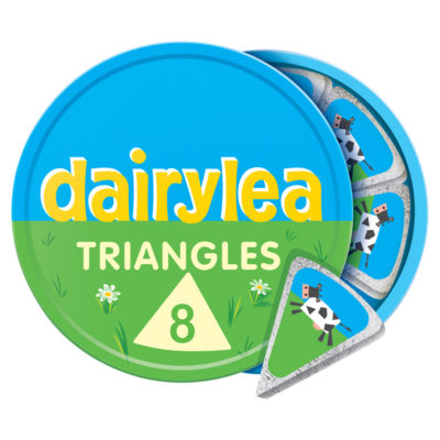 ASDA Dairylea Cheese Spread Triangles Snack 8 Pack 125g- Buy online at McGrocer