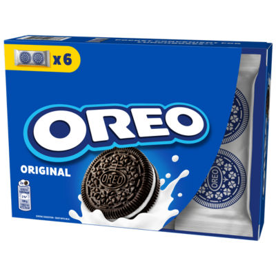 Oreo Lunchbox vanilla chocolate sandwich biscuits 132g, imported from the UK