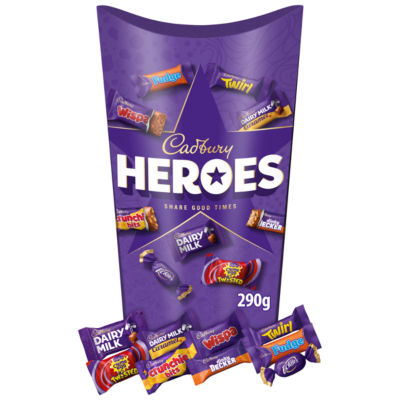 Cadbury Heroes Chocolate Assortment Gift Box 290g