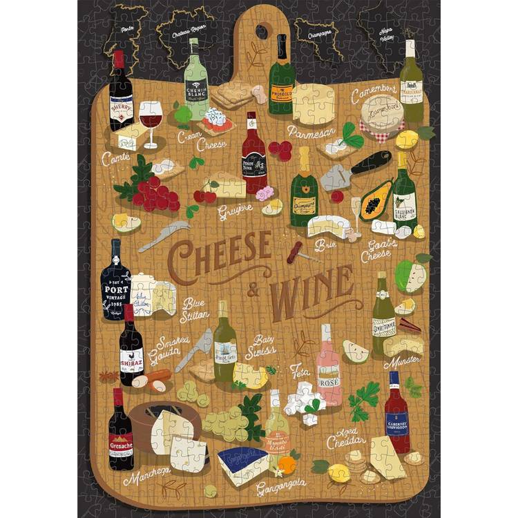 Ridley's Games Cheese and Wine jigsaw puzzle 500 piece, UK version