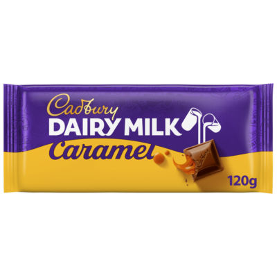 ASDA Cadbury Dairy Milk Caramel Chocolate Bar 120 g- Buy online at McGrocer