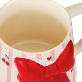 Argos Home striped bow mug 330ml (British brand)