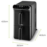 Tower T17190 Twin Stack air fryer 11L black - imported from the UK