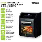Tower digital air fryer oven 12L (British brand)