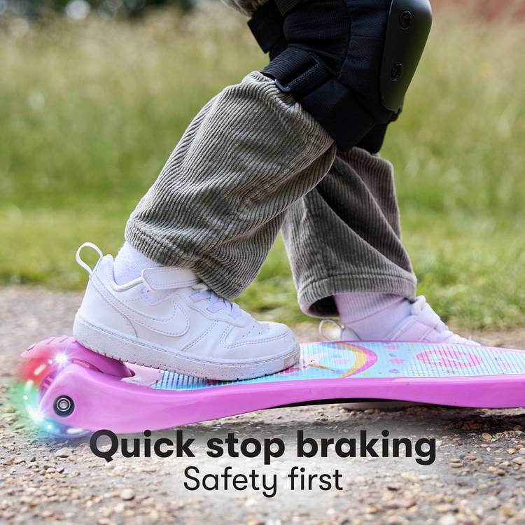 Zinc unicorn scooter and helmet combo (British brand)