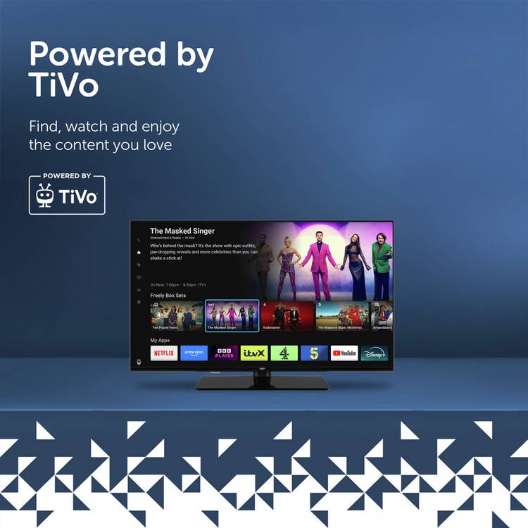Bush 43FT25CB smart TV 43 inch with TiVo Freely - British product