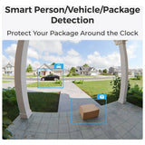 Reolink video doorbell with chime and SD card, imported from the UK