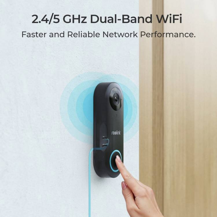 Reolink video doorbell 2K+ chime with 64GB SD card - British product