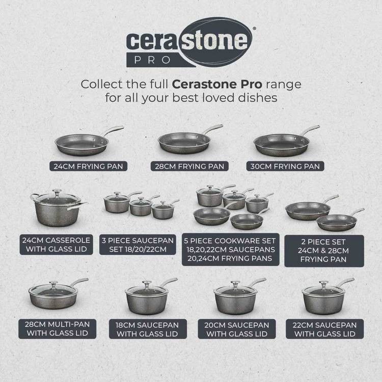 Tower Cerastone Pro 5 piece pan set, UK version