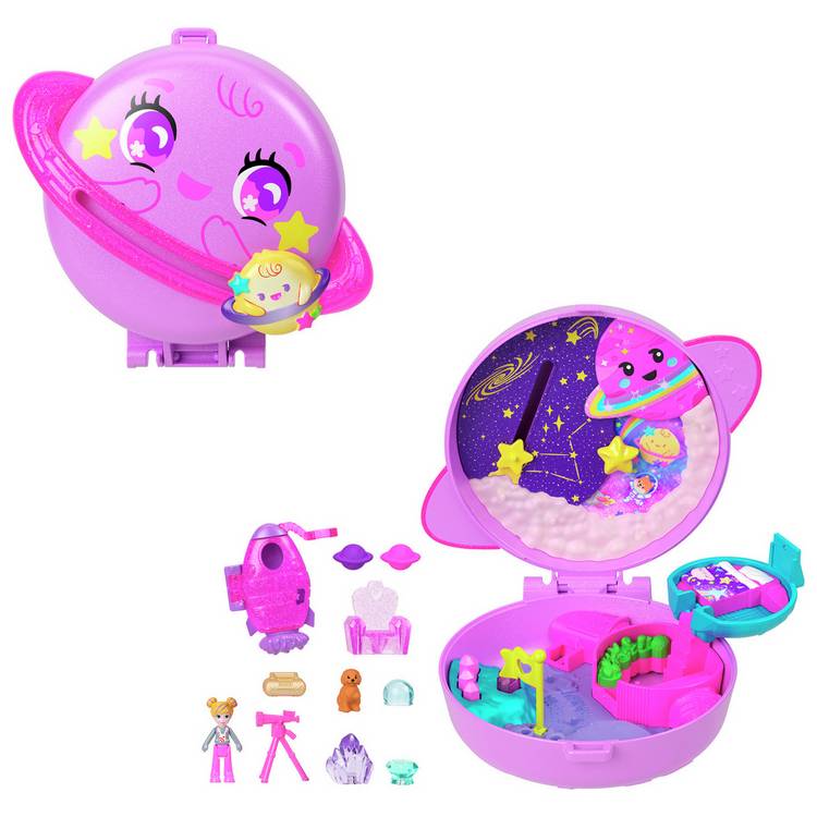 Polly Pocket Planet Compact space-themed playset, UK version