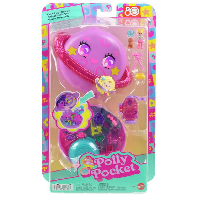 Polly Pocket Planet Compact space-themed playset, UK version